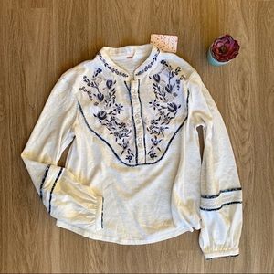 NWT Free People “Sundance Kid” Western Henley